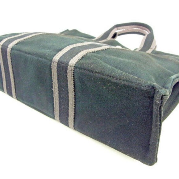 Hermes Tote bag Fourre Tout Black Grey Woman unisex Authentic Used Y6720 - Picture 3 of 6